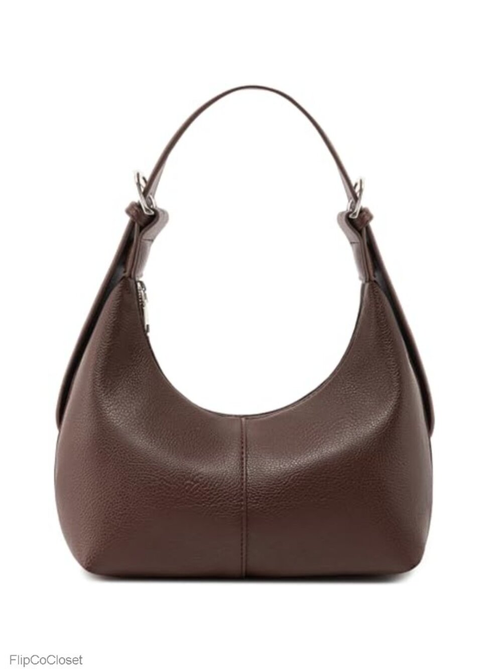 Hobo Shoulder Bag Faux Leather Crescent Crossbody Purse 2 Straps Women